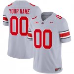 Men's NCAA Ohio State Buckeyes Custom #00 College Stitched 2023 Alternate Grey Football Jersey HW20Y10WL